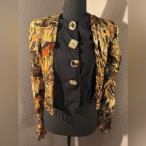 Vintage Dorthy Schoelen Abstract blazer